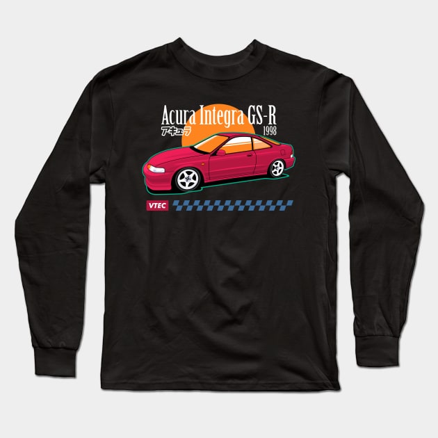 ACURA INTEGRA GS-R 1998 Long Sleeve T-Shirt by masjestudio